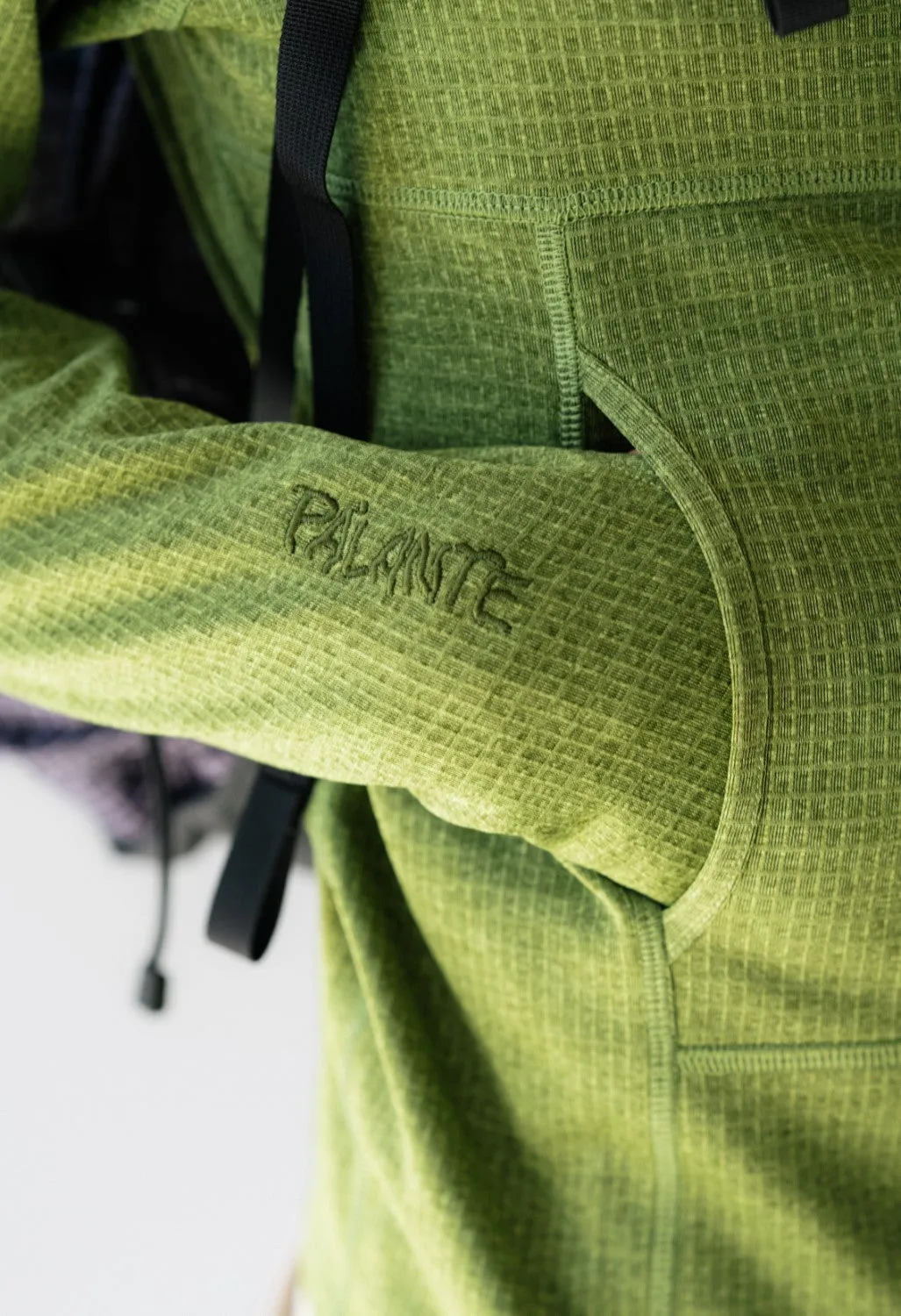 Pa'lante Packs Unisex Grid Fleece - Chartreuse