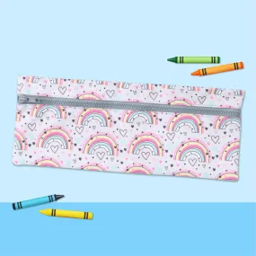 Pencil Bag - Rainbow Hearts