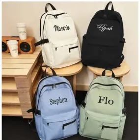 Personalized Water Resistant Spacious Casual Backpack