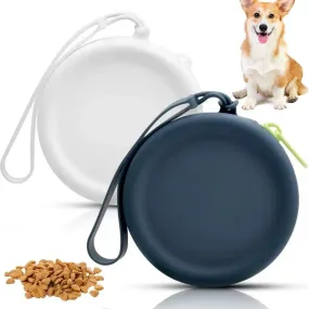 Pet Treat Pouch Silicone Dog Treat Storage Bag with Carabiner