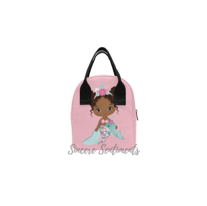 Pink Mermaid Lunch Bag