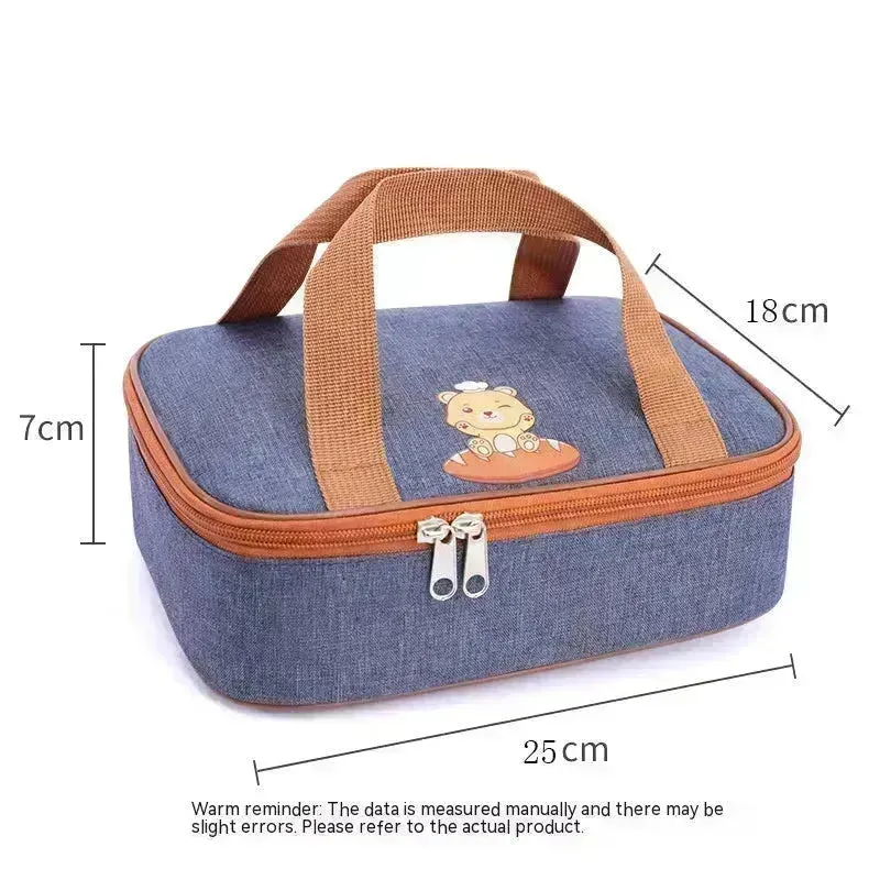 Portable Children's Thermal Insulated Lunch Box Bag for Kids