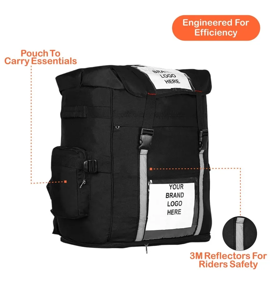 Premium Delivery Bag | Ecommerce and Logistic Delivery Backpack | Food and Grocery Delivery Bag | Size-27" Inch (Black)