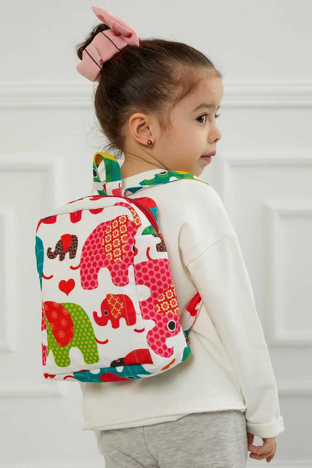 Preschool Backpack Kindergarten Little Kid Toddler School Backpacks for Boys and Girls Patterned Oversized Kid's Backpack 12'',CS-7K