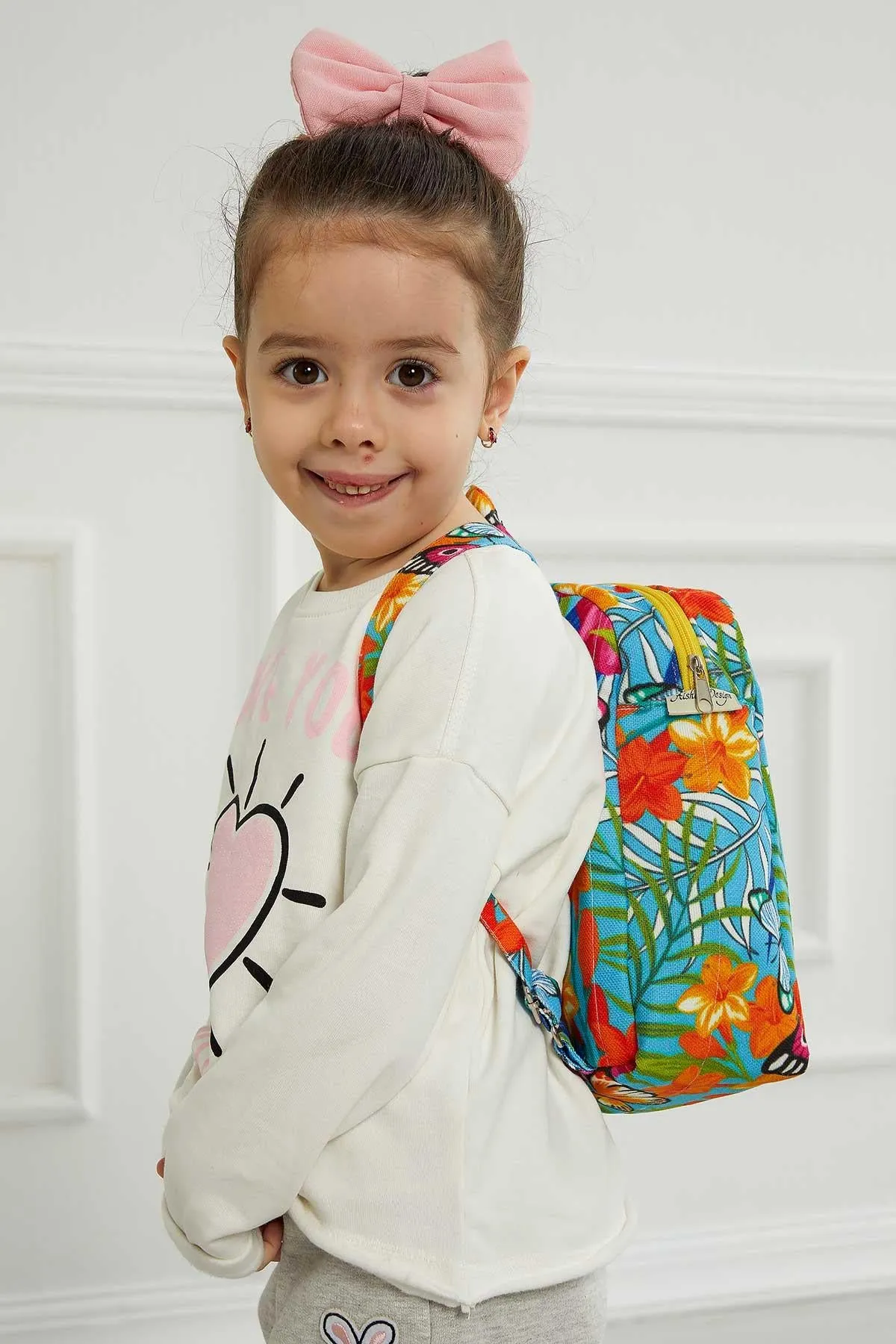 Preschool Backpack Kindergarten Little Kid Toddler School Backpacks for Boys and Girls Patterned Oversized Kid's Backpack 12'',CS-7K