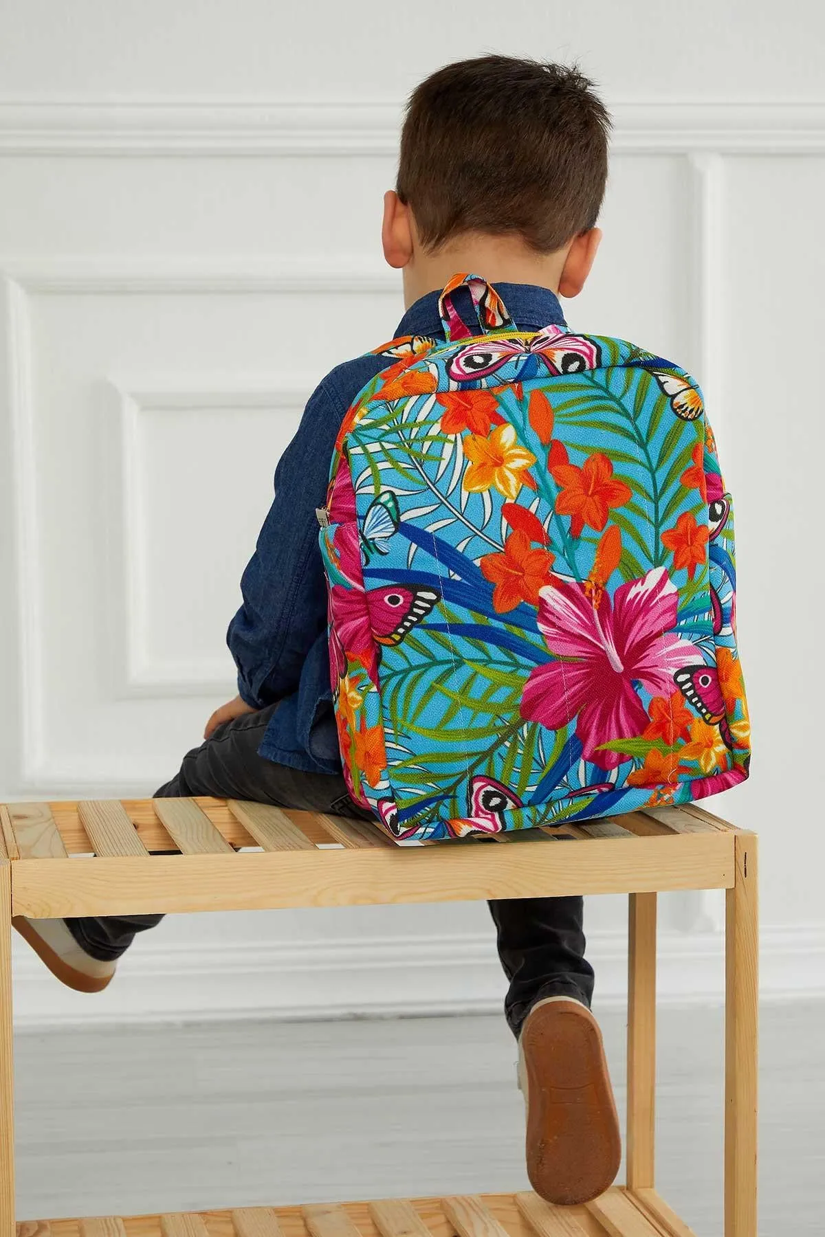 Preschool Backpack Kindergarten Little Kid Toddler School Backpacks for Boys and Girls Patterned Oversized Kid's Backpack 13'',CS-7B