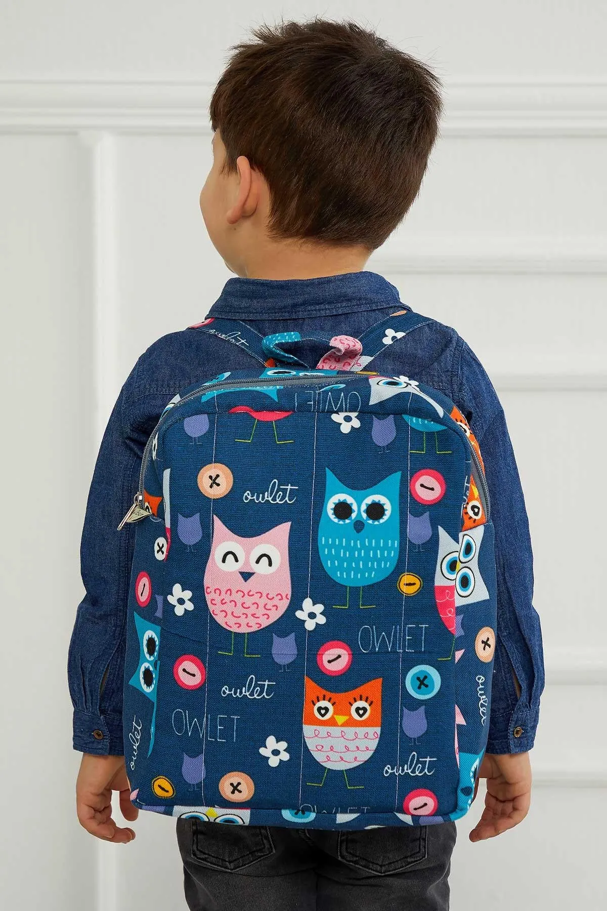 Preschool Backpack Kindergarten Little Kid Toddler School Backpacks for Boys and Girls Patterned Oversized Kid's Backpack 13'',CS-7B