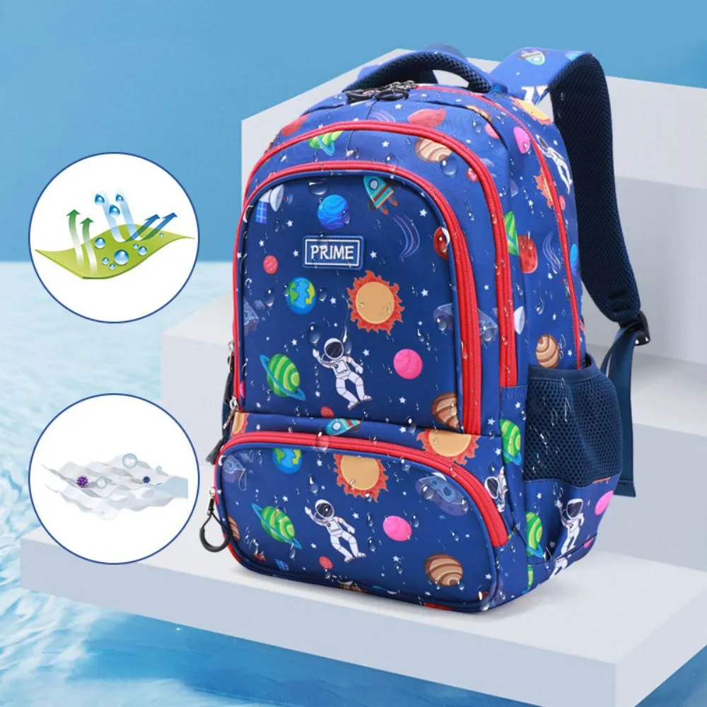 Rainbow School Backpack Astronaut Kids Bookbag Preschool Kindergarten School Bag for Boys Girls