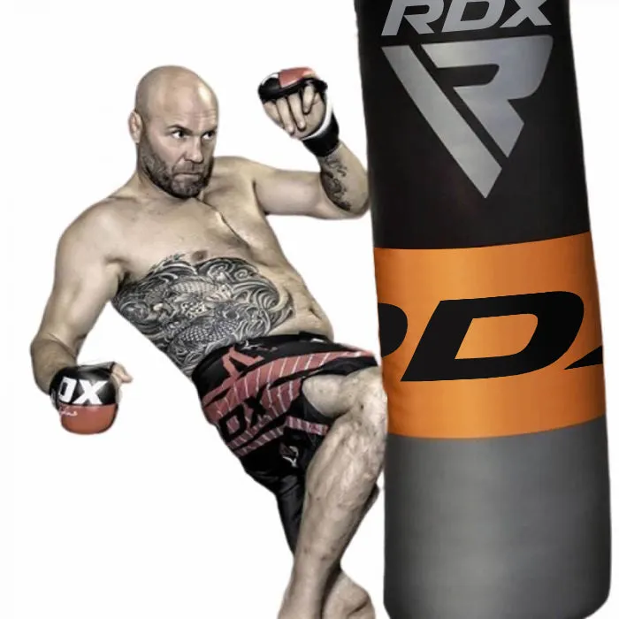 RDX F12 4ft / 5ft 4-in-1 Punch Bag with Gloves & Ceiling Hook Set