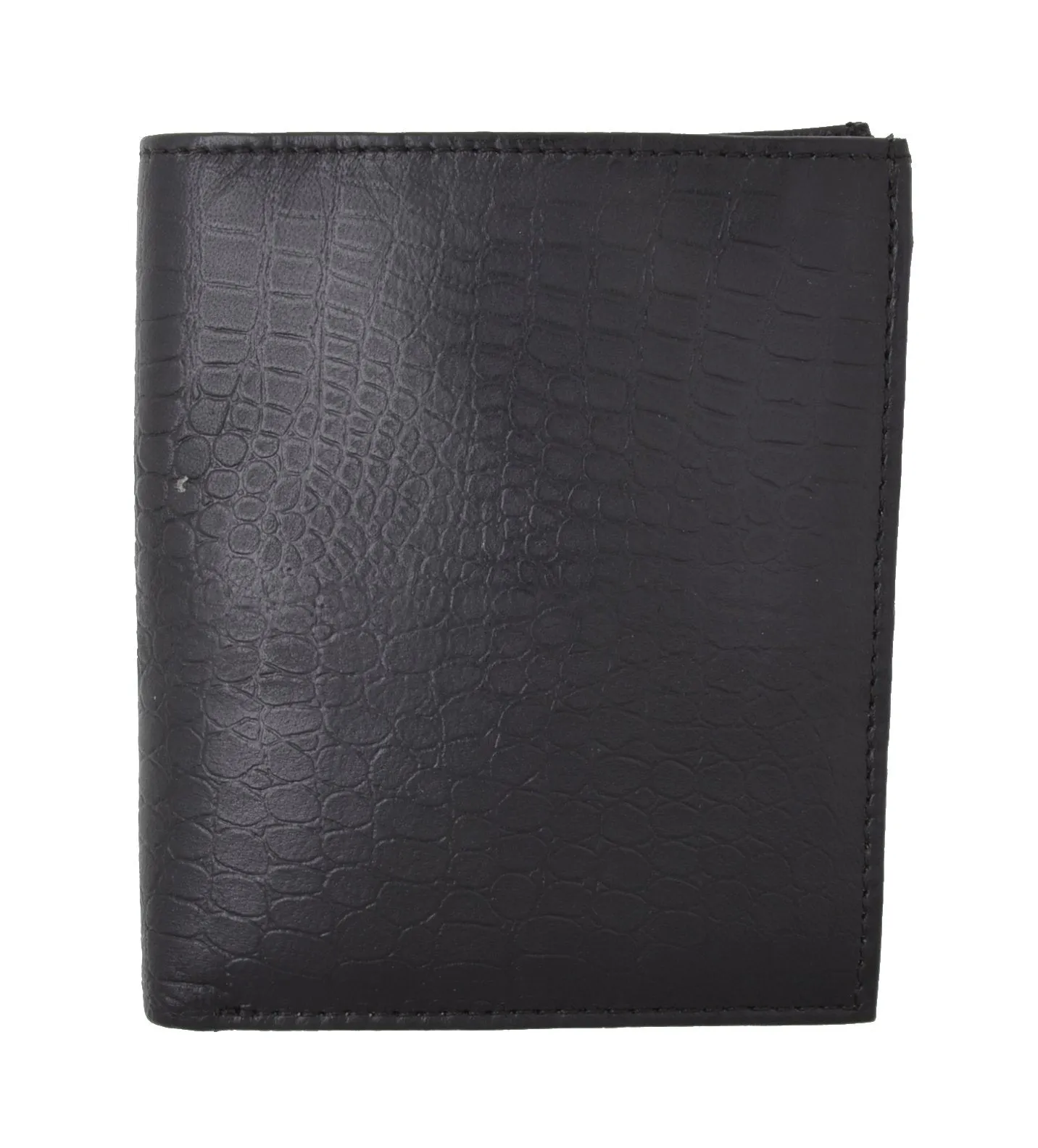 RFID Blocking Bifold Hipster Credit Card Wallet Premium Lambskin Crocodile Pattern Leather RFIDP2502CR