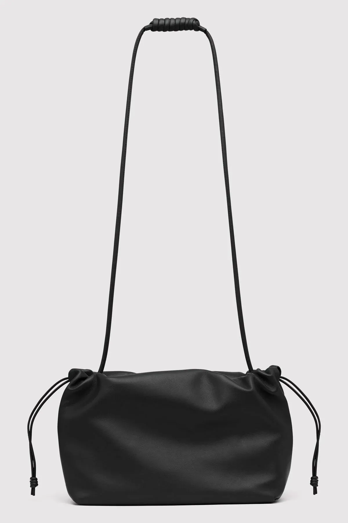 SOFT DRAWSTRING BAG BLACK