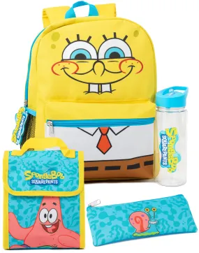 SpongeBob SquarePants 4 Piece Backpack Set Kids