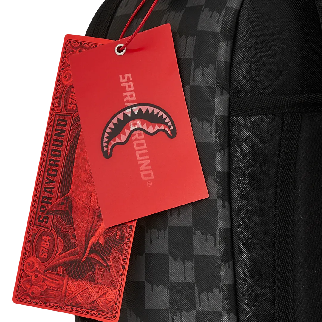 Sprayground Hangover Drip Check Backpack - Black / Grey