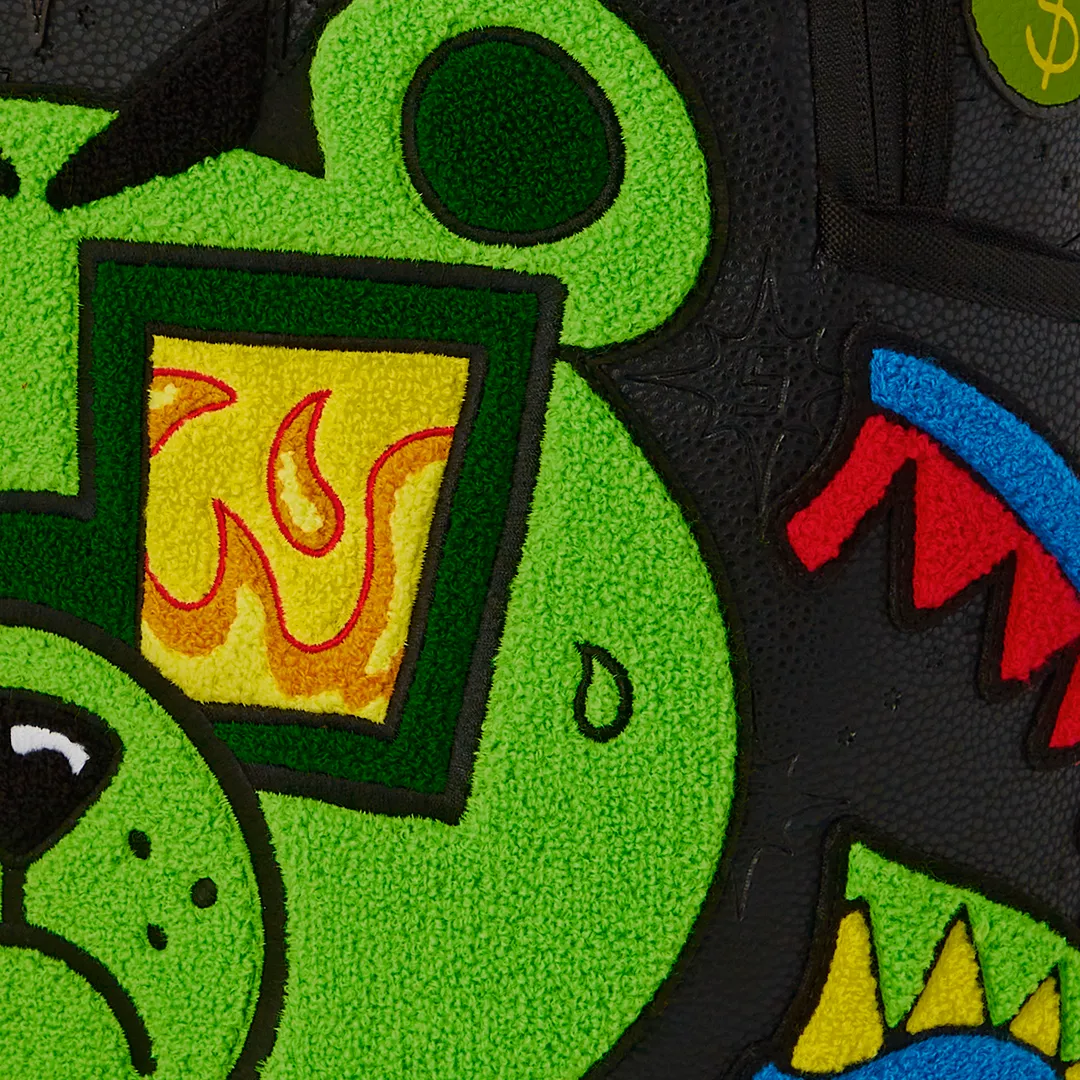 Sprayground Money Bear Mind Over Matter Backpack - Black / Green / White