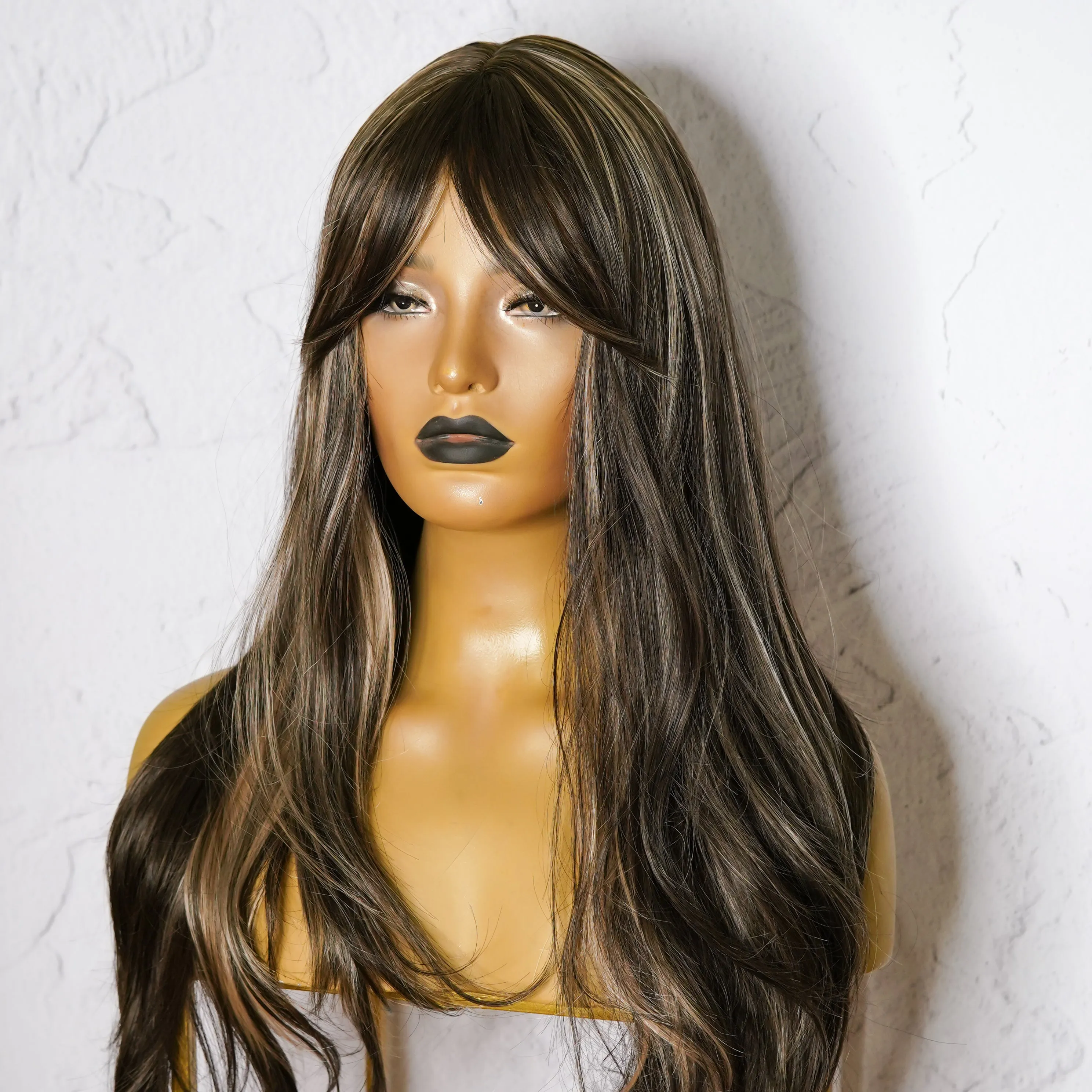 STEFANIE Brown Fringe Wig