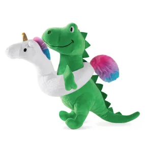 Summer Time Rex Squeaky Plush Toy