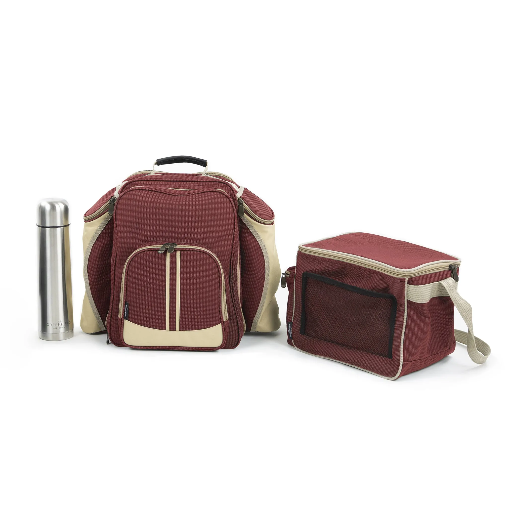 Super Deluxe Picnic Backpack Hamper with Matching Cool Bag