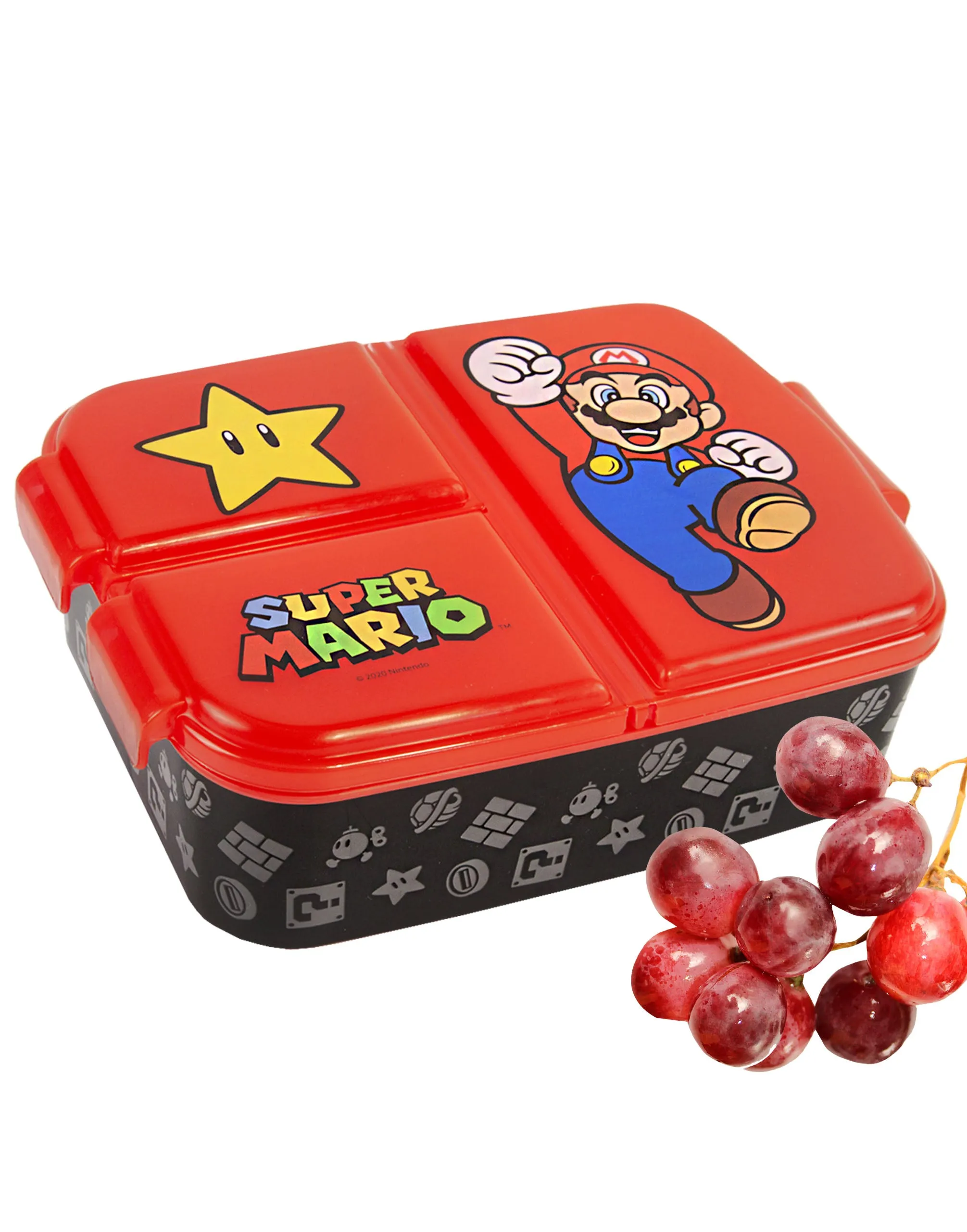 Super Mario Lunch Bag Set Kids (School Lunchbox, Water Bottle, Snack Pot)