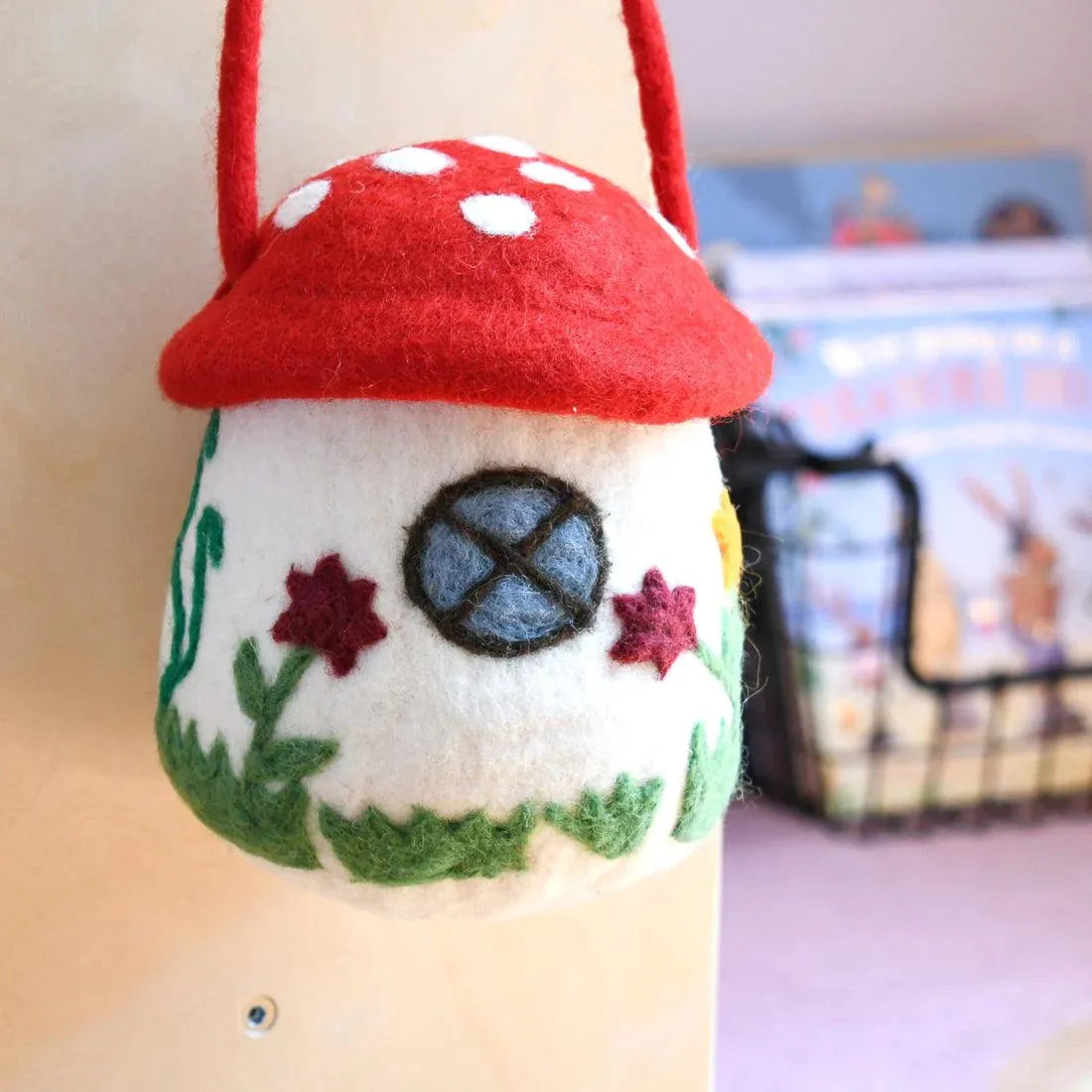 Tara Treasures - Felt Mushroom Toadstool Bag