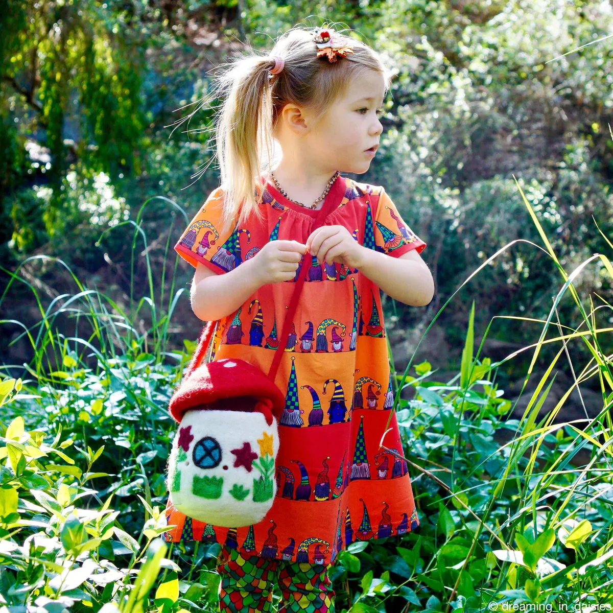 Tara Treasures - Felt Mushroom Toadstool Bag