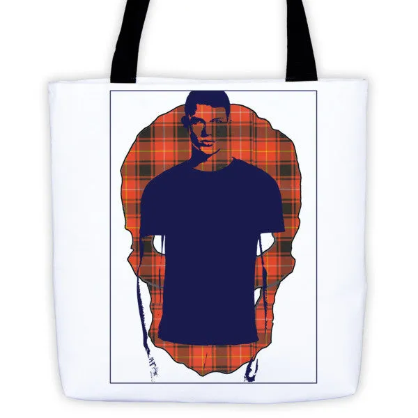 Tartan Man Tote Bag by Robert Bowen