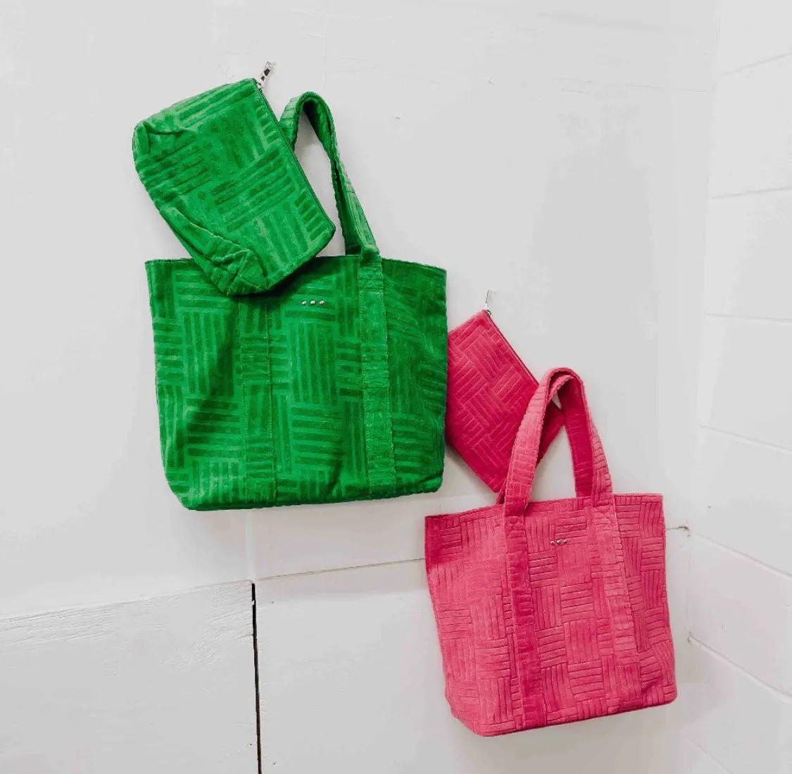 Teagan Terry Cloth Tote with Pouch - Preorder