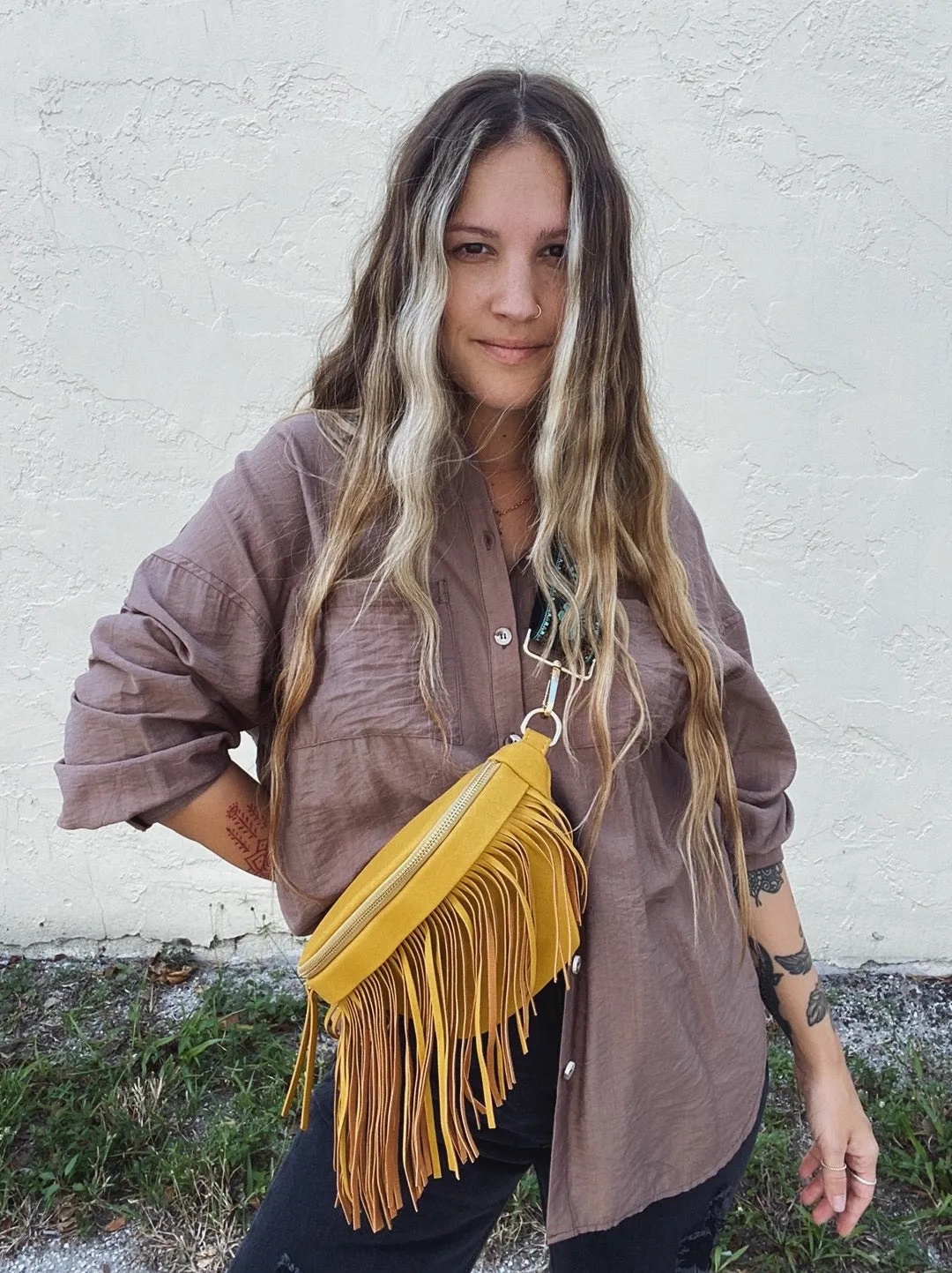 The Kelli Fringe Sling Bag