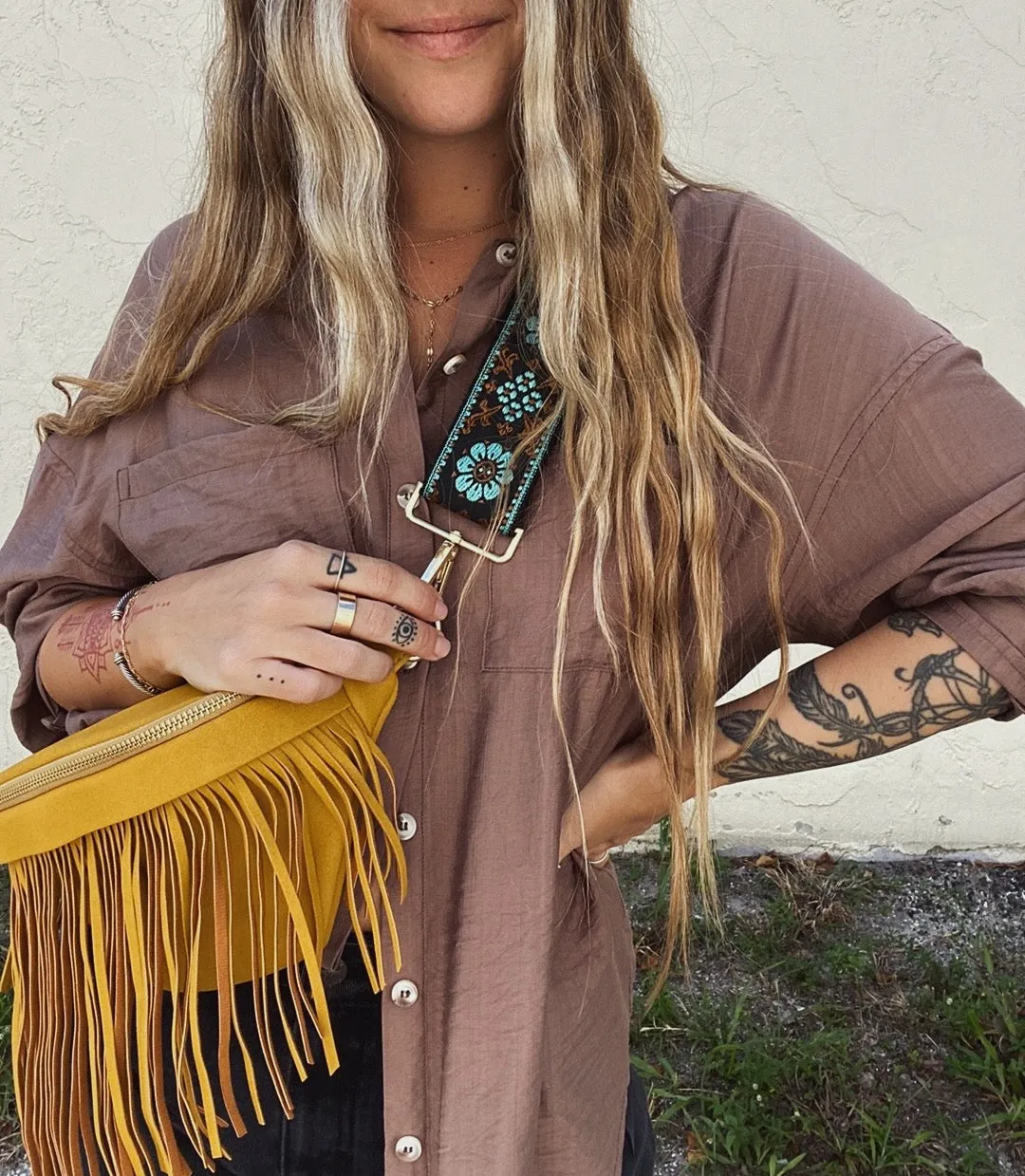 The Kelli Fringe Sling Bag