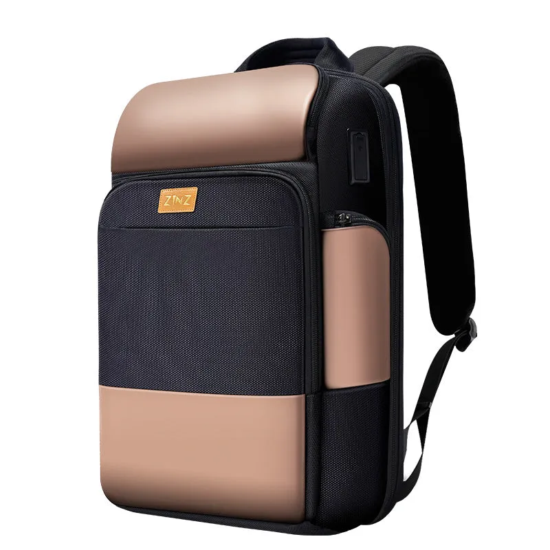 Travel Laptop Backpack for Men Expandable with Foldable Shoulder Pockets USB Charging Fits in 15.6 Inch Laptop