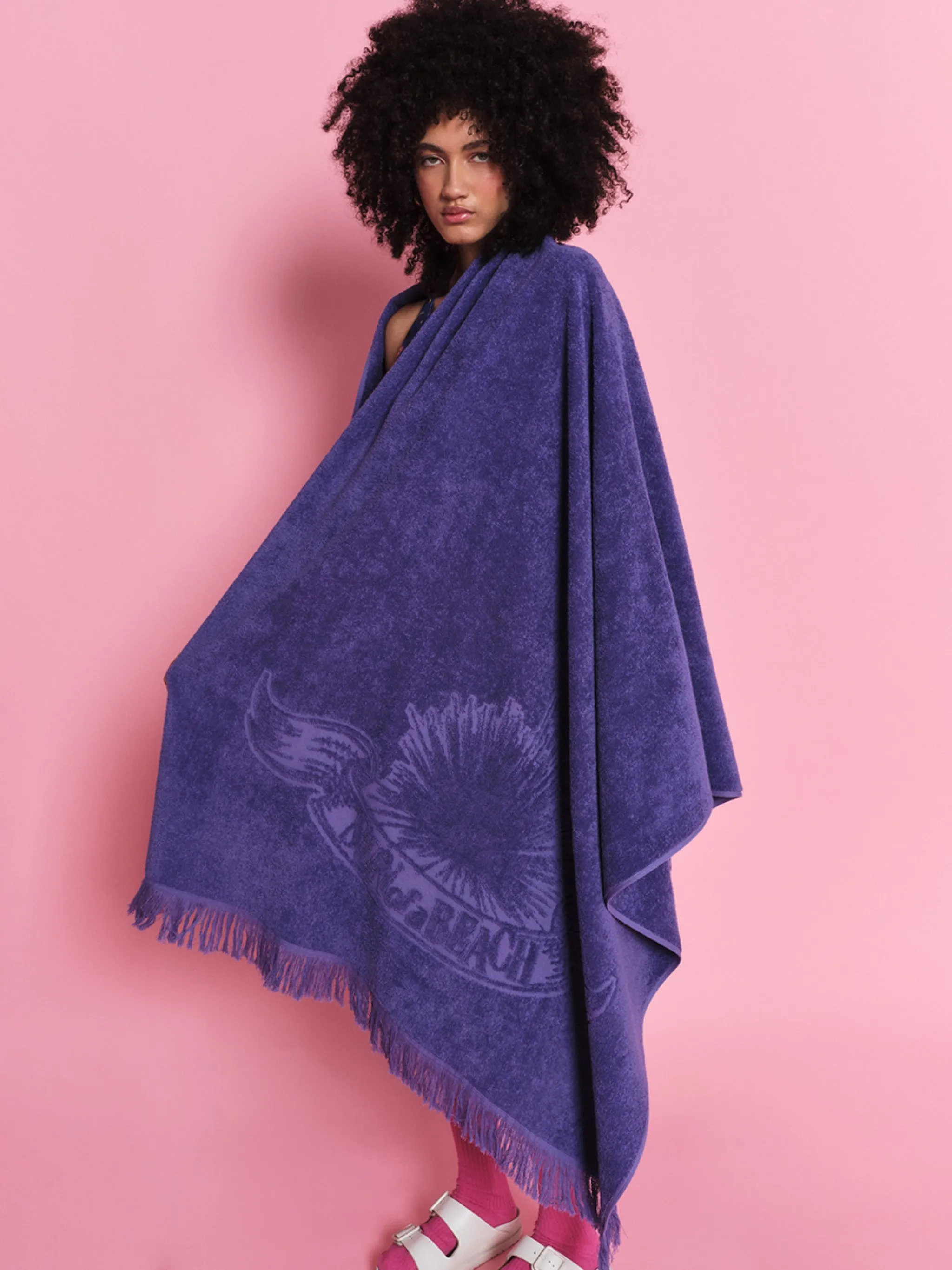 Ultra Violet | Monochrome Beach Towel