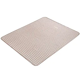 Urbane Home Picnic Mat | Foldable Blanket for Picnic | Water Resistant Handy Mat | Portable Mat for Outdoor | Bag Design Picnic Mat | JY2235 | Brown