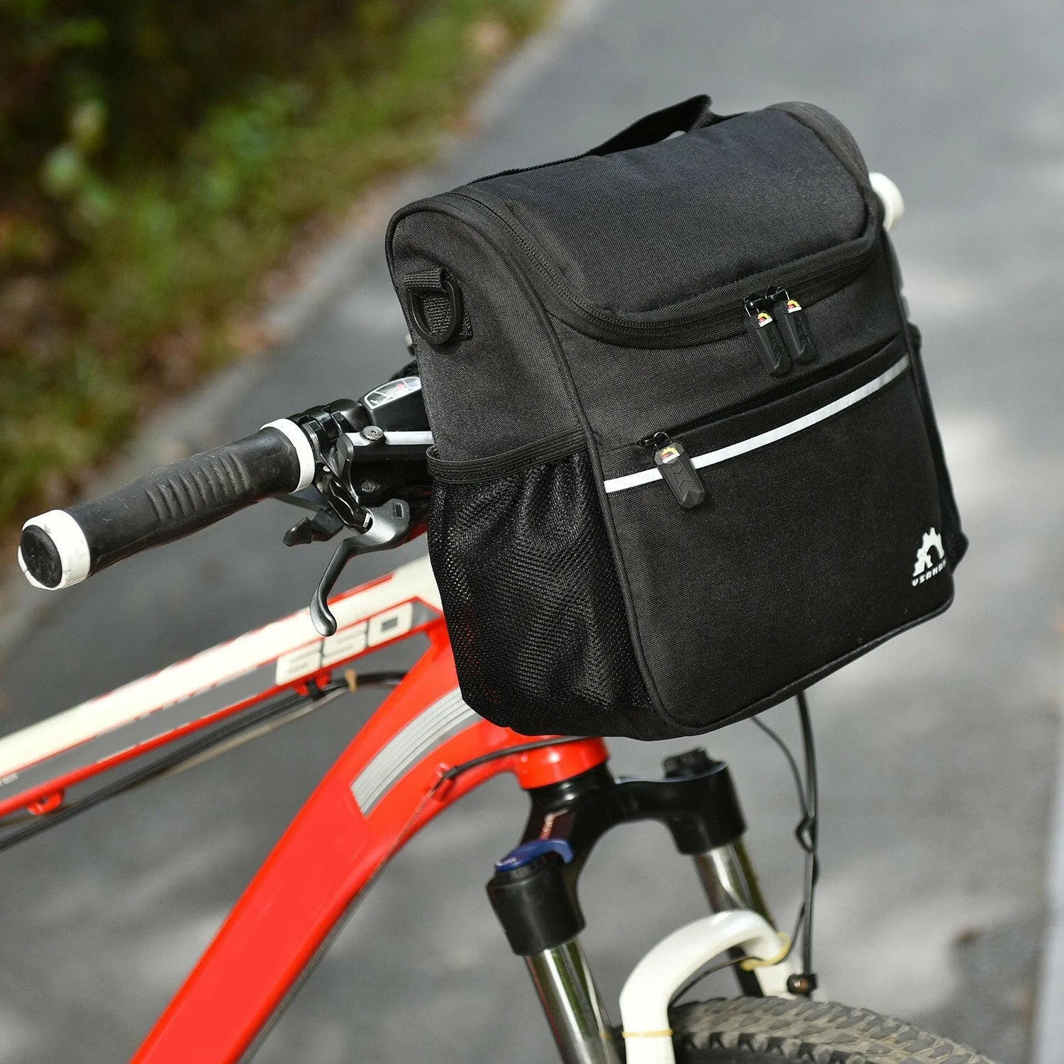 Waterproof Bike Handlebar Insulated Cooler Bag Front Bag Mountain Road Bicycle Cycling Handlebar Basket Bag Pannier Shoulder Bag