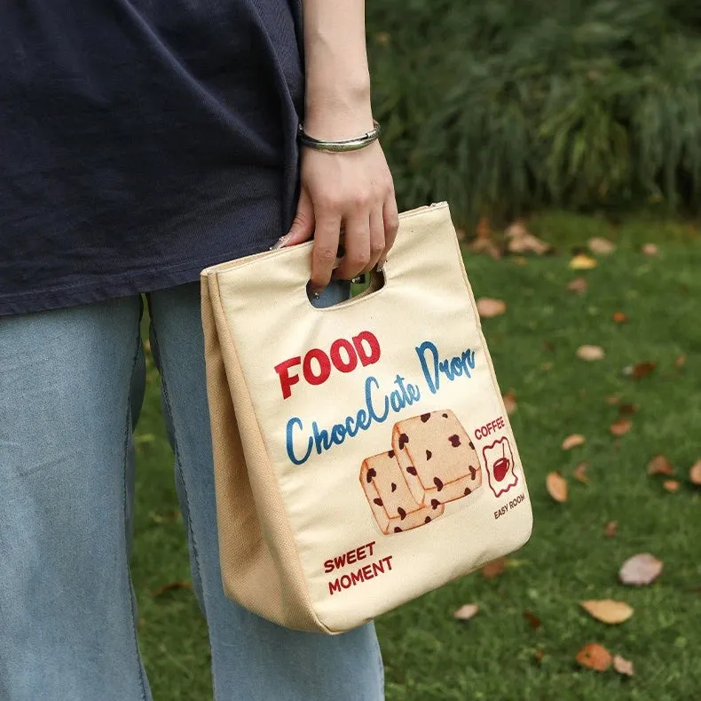 Waterproof Insulated Lunch Bag - Versatile Tote for Students and Professionals