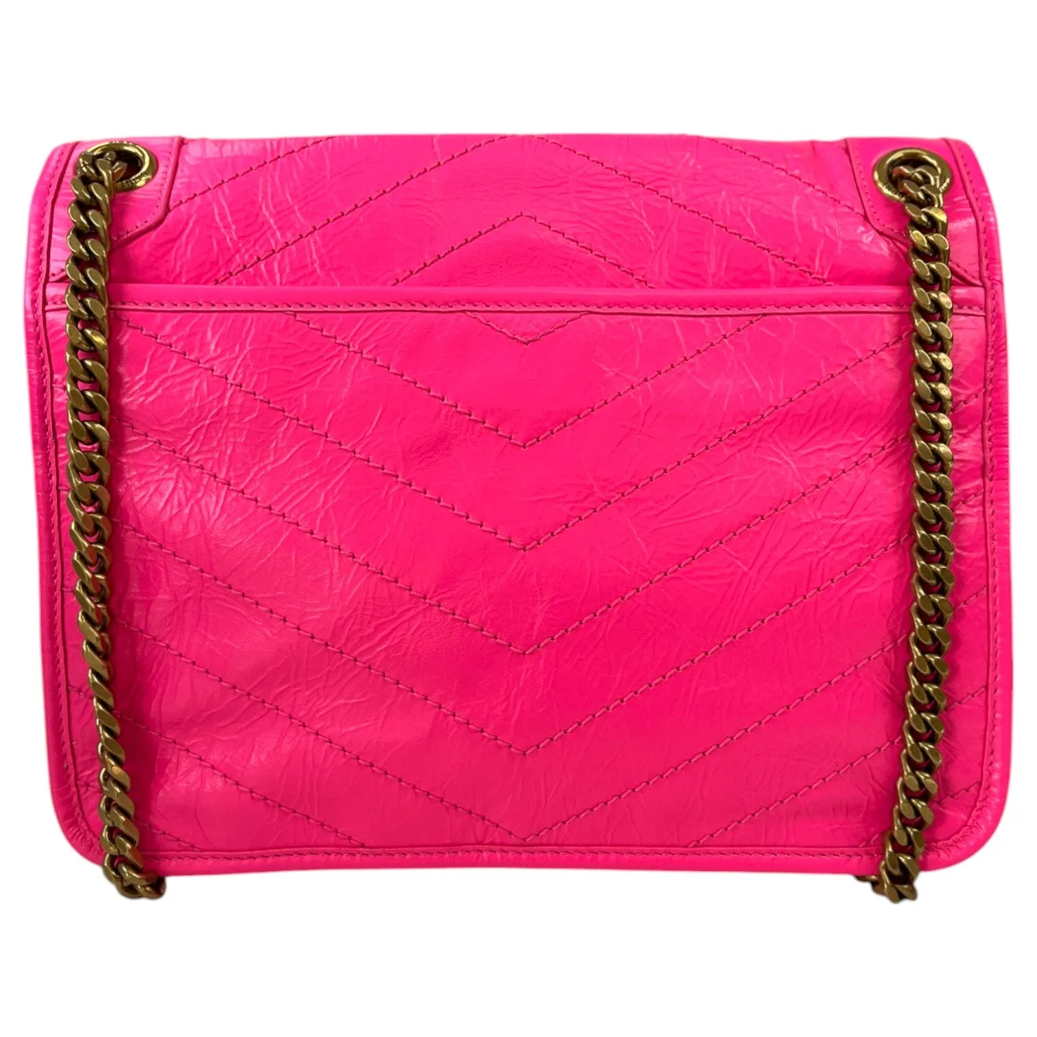 Women's Fluo Nappa Handbag Pink