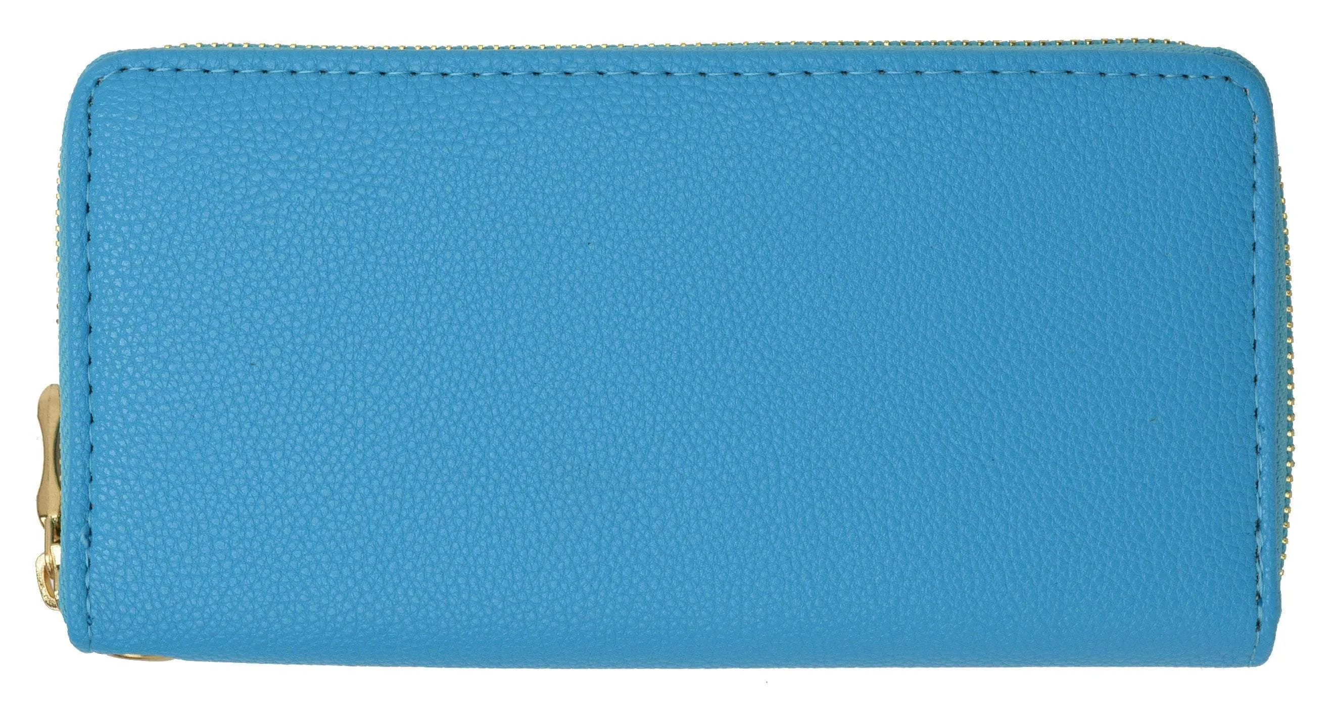 Women's Single Zip Around Wristlet Clutch Organizer Wallet 126-11876-7 (C)