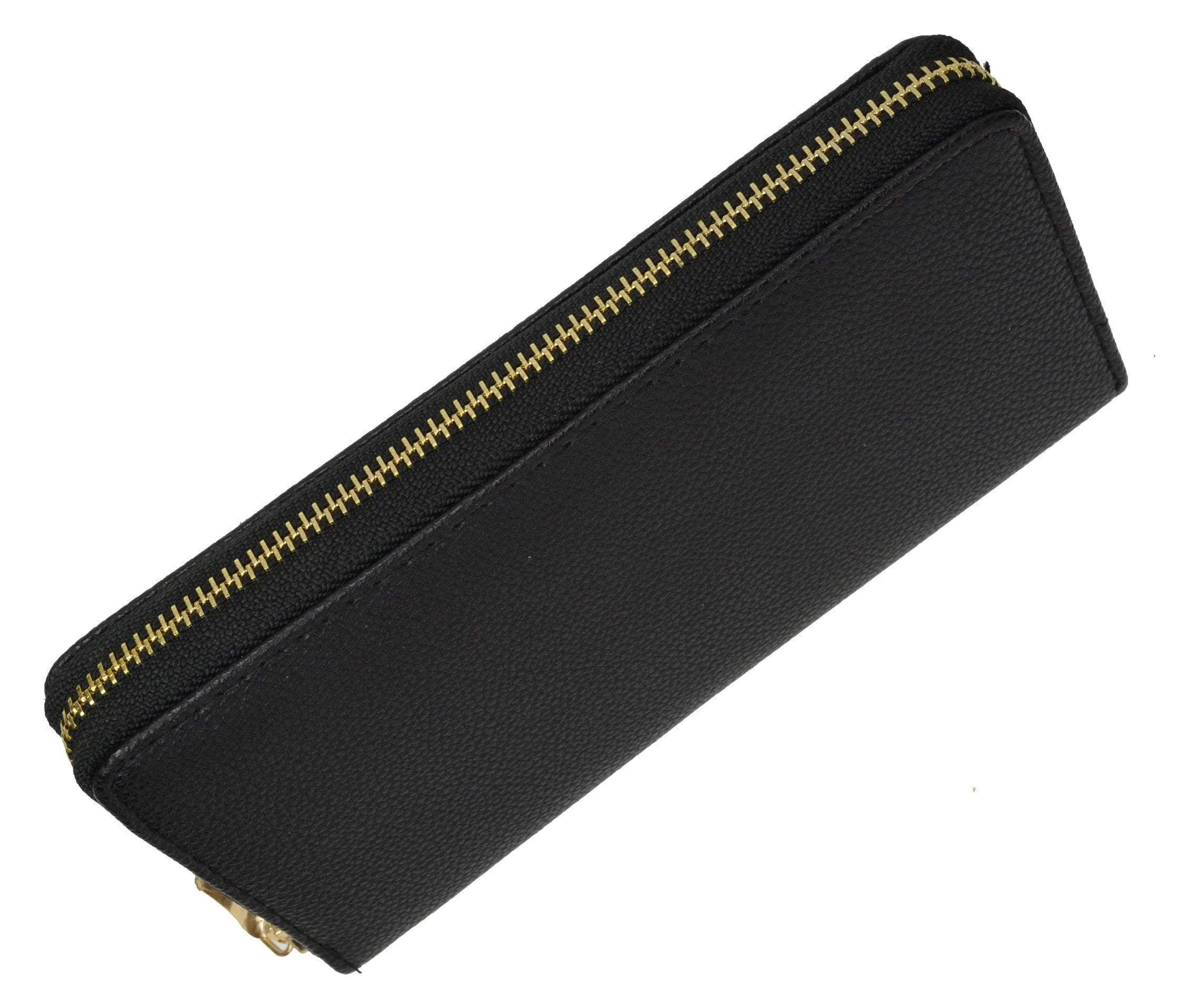 Women's Single Zip Around Wristlet Clutch Organizer Wallet 126-11876-7 (C)