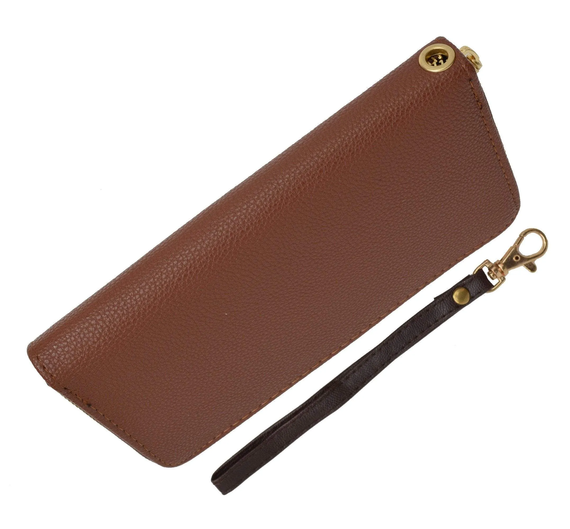 Women's Single Zip Around Wristlet Clutch Organizer Wallet 126-11876-7 (C)