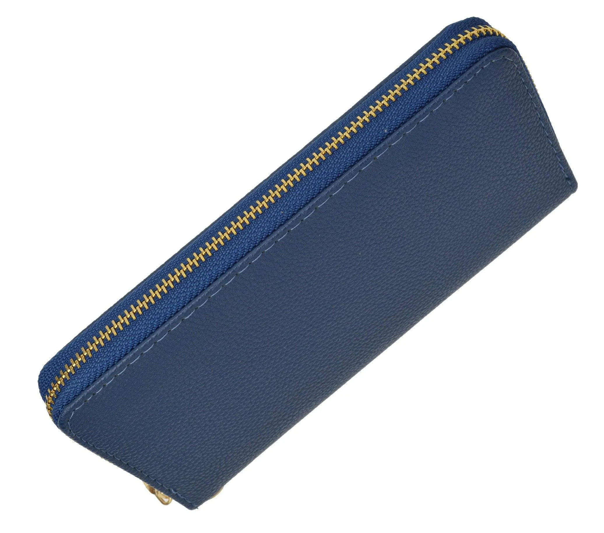 Women's Single Zip Around Wristlet Clutch Organizer Wallet 126-11876-7 (C)