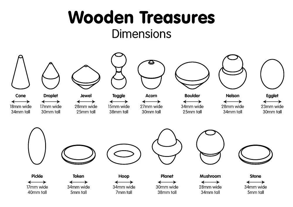 Wooden Treasures Sensory Taster Set (42pcs)