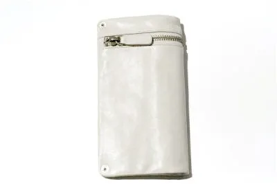 zip detail wallet - large - oyster